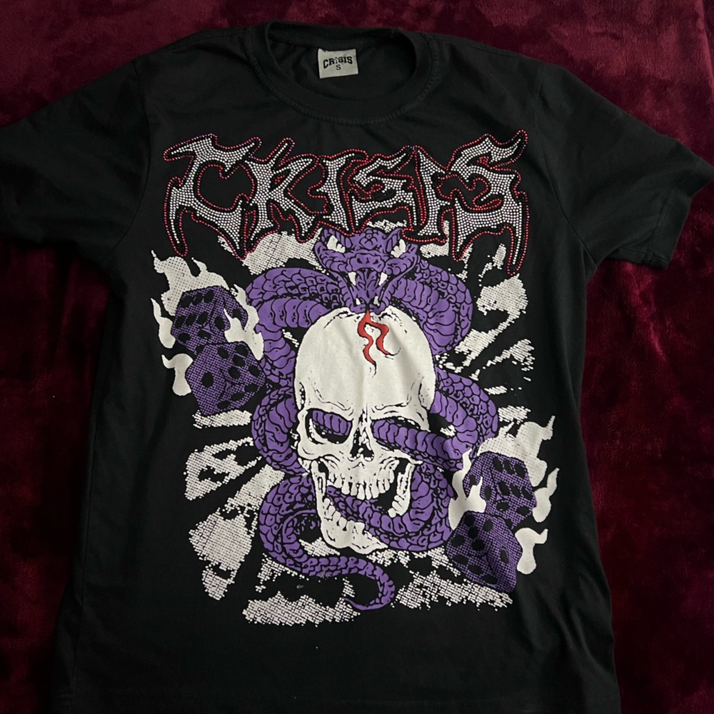 Crisis Rhinestone Tee